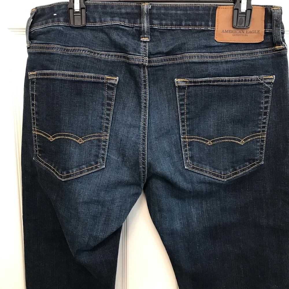 NWT Two Pair American Eagle Slim Straight Jeans 34x32